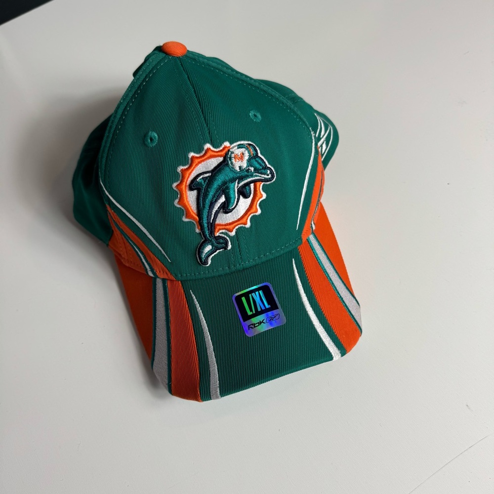 Vintage! Miami Dolphins Reebok NFL Equipment Sideline Color Block NWT 1990s